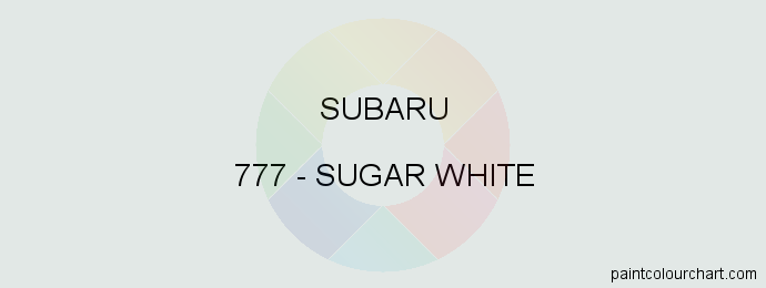 Subaru paint 777 Sugar White