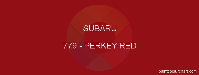 Subaru paint 779 Perkey Red