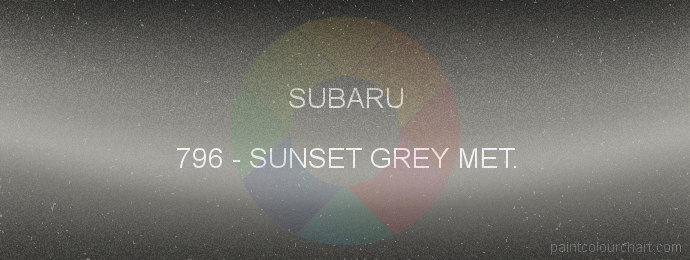 Subaru paint 796 Sunset Grey Met.