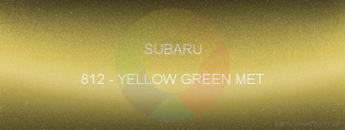 Subaru paint 812 Yellow Green Met.