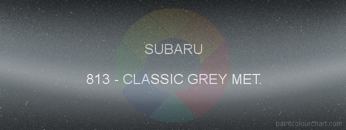 Subaru paint 813 Classic Grey Met.