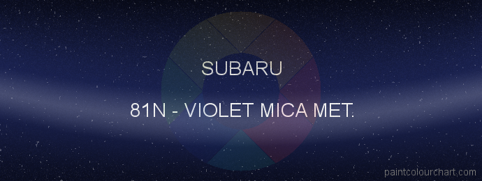 Subaru paint 81N Violet Mica Met.