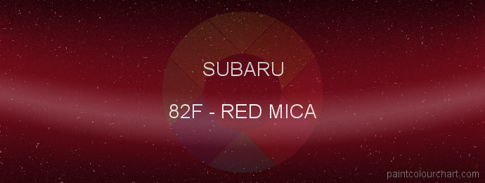 Subaru paint 82F Red Mica