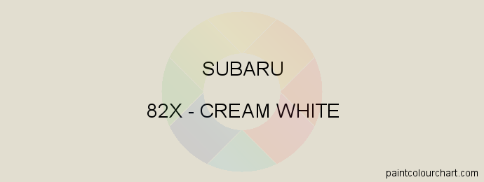 Subaru paint 82X Cream White