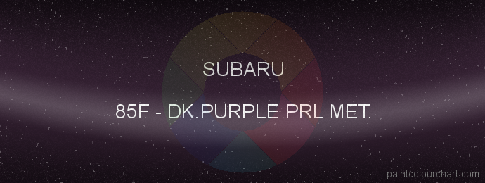 Subaru paint 85F Dk.purple Prl Met.