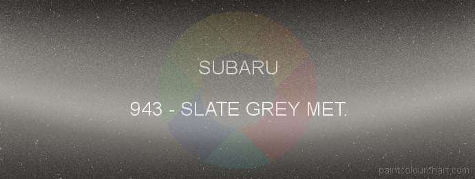 Subaru paint 943 Slate Grey Met.