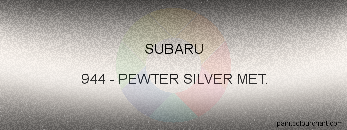 Subaru paint 944 Pewter Silver Met.