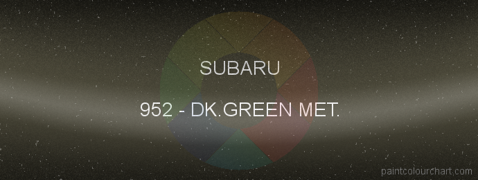 Subaru paint 952 Dk.green Met.