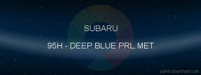 Subaru paint 95H Deep Blue Prl.met.