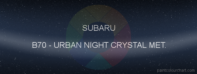 Subaru paint B70 Urban Night Crystal Met.