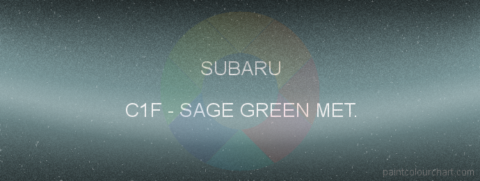 Subaru paint C1F Sage Green Met.