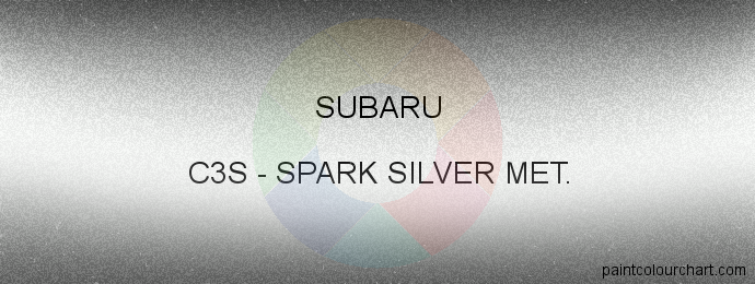 Subaru paint C3S Spark Silver Met.