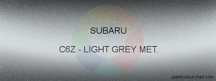 Subaru paint C6Z Light Grey Met.
