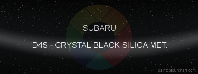 Subaru paint D4S Crystal Black Silica Met.
