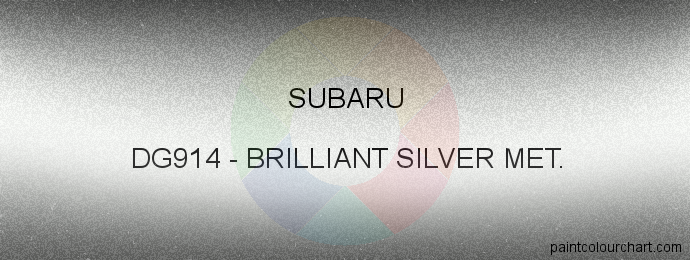 Subaru paint DG914 Brilliant Silver Met.