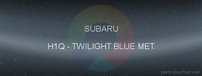 Subaru paint H1Q Twilight Blue Met.