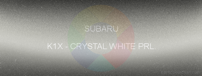 Subaru paint K1X Crystal White Prl.