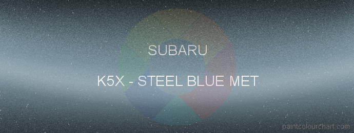 Subaru paint K5X Steel Blue Met