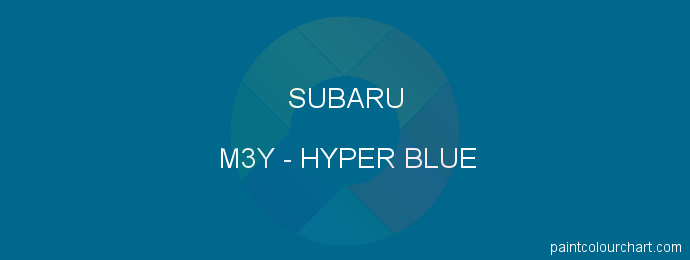 Subaru paint M3Y Hyper Blue