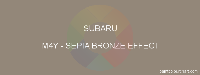 Subaru paint M4Y Sepia Bronze Effect