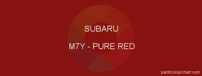 Subaru paint M7Y Pure Red