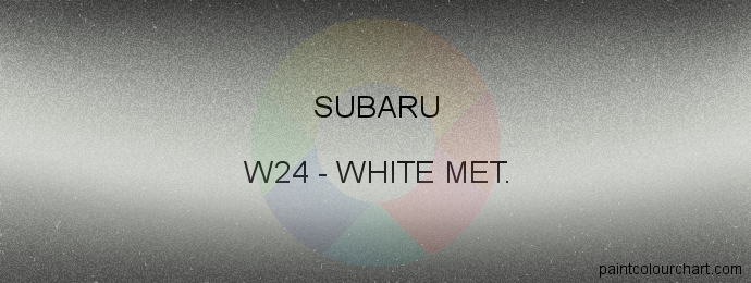 Subaru paint W24 White Met.