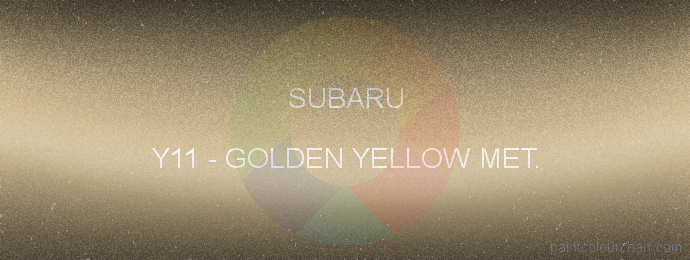 Subaru paint Y11 Golden Yellow Met.