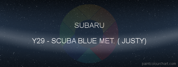 Subaru paint Y29 Scuba Blue Met. ( Justy)