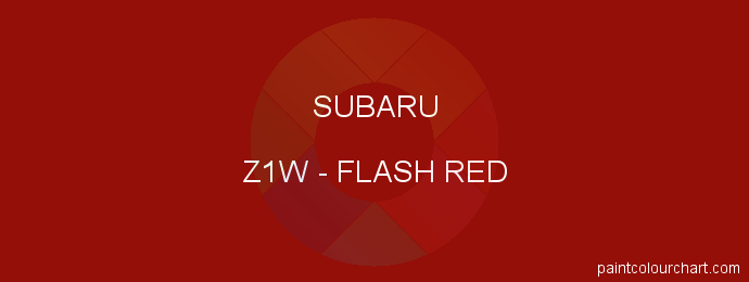 Subaru paint Z1W Flash Red