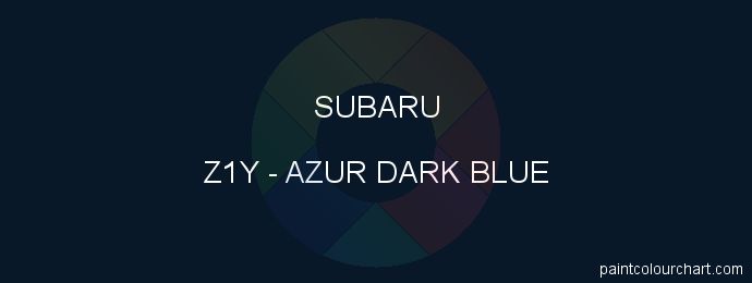 Subaru paint Z1Y Azur Dark Blue