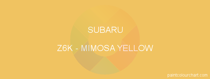 Subaru paint Z6K Mimosa Yellow