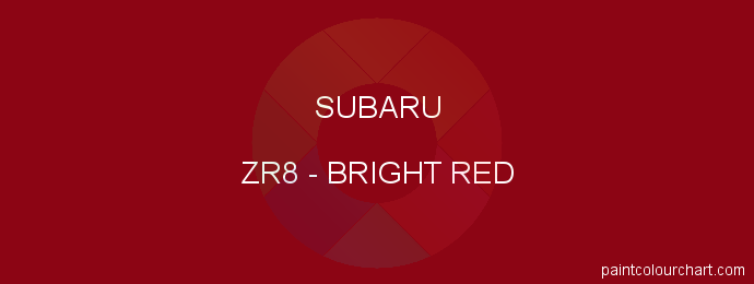 Subaru paint ZR8 Bright Red