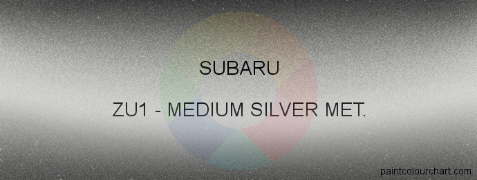 Subaru paint ZU1 Medium Silver Met.