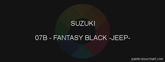 Suzuki paint 07B Fantasy Black -jeep-