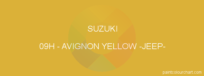 Suzuki paint 09H Avignon Yellow -jeep-
