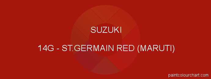 Suzuki paint 14G St.germain Red (maruti)