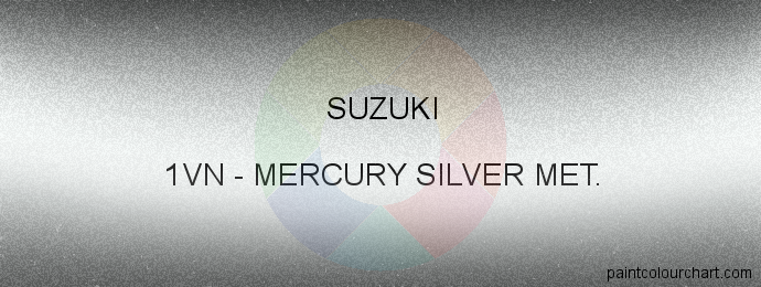 Suzuki paint 1VN Mercury Silver Met.