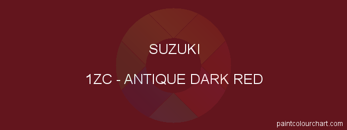 Suzuki paint 1ZC Antique Dark Red