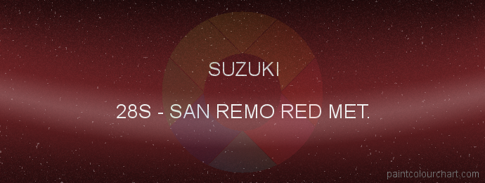 Suzuki paint 28S San Remo Red Met.