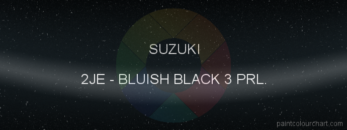 Suzuki paint 2JE Bluish Black 3 Prl.