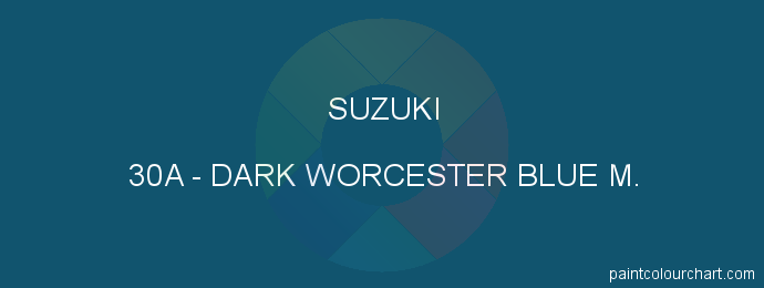 Suzuki paint 30A Dark Worcester Blue M.