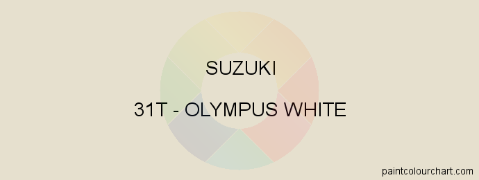 Suzuki paint 31T Olympus White