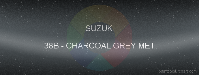 Suzuki paint 38B Charcoal Grey Met.