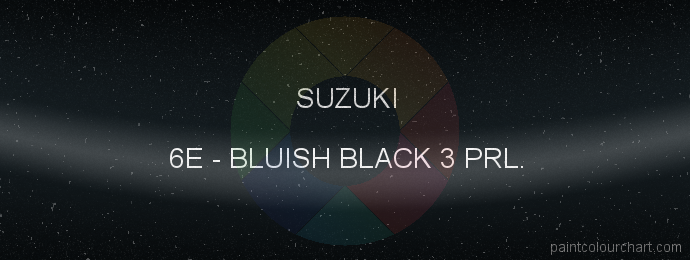 Suzuki paint 6E Bluish Black 3 Prl.