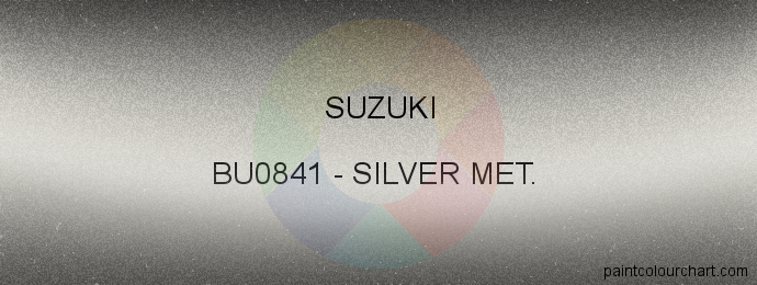 Suzuki paint BU0841 Silver Met. 