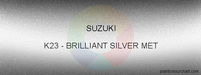 Suzuki paint K23 Brilliant Silver Met