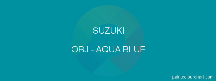 Suzuki paint OBJ Aqua Blue