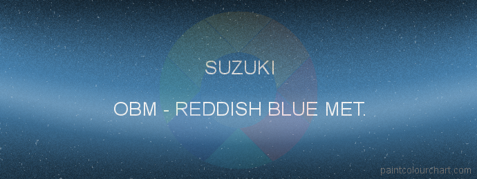 Suzuki paint OBM Reddish Blue Met.