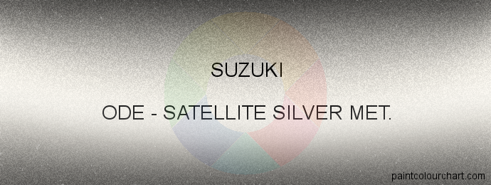 Suzuki paint ODE Satellite Silver Met.