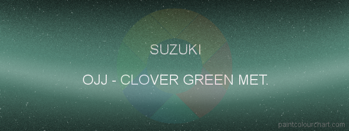 Suzuki paint OJJ Clover Green Met.